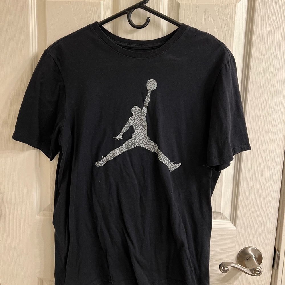 Black Jordan Snakeskin Short-Sleeve